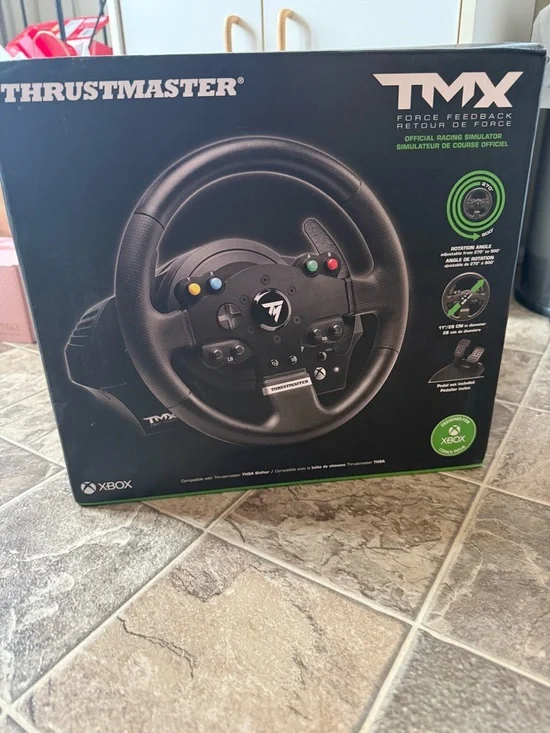 Black Racing Wheel Controller with Multi-Color Buttons - Picture 5 of 7